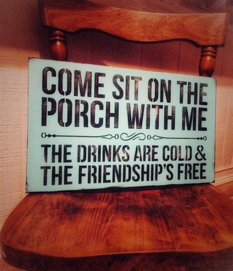 Come Sit On The Porch With Me Wooden Sign Porch Sign Etsy Porch