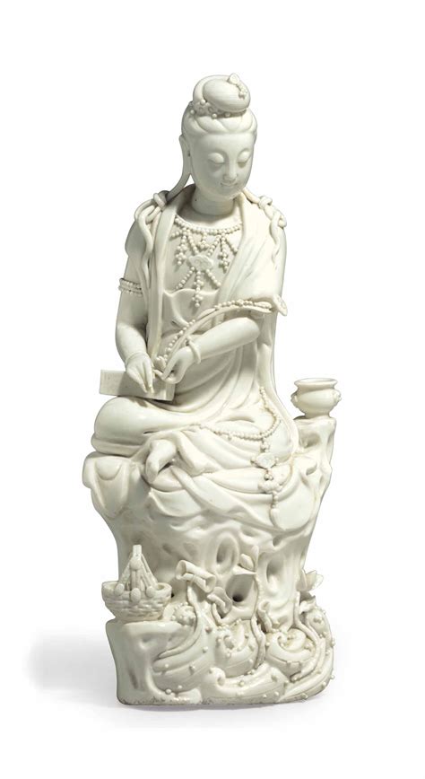 A Chinese Blanc De Chine Porcelain Guanyin 18th Century Christies