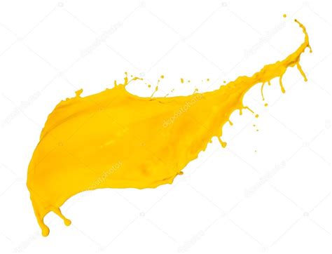 Yellow Paint Splash — Stock Photo © Kubais 24731747