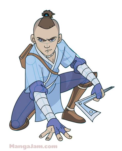 How To Draw Sokka From Avatar Manga