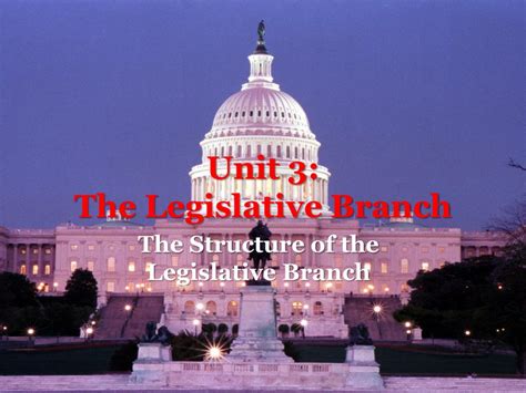 Ppt Unit 3 The Legislative Branch Powerpoint Presentation Free