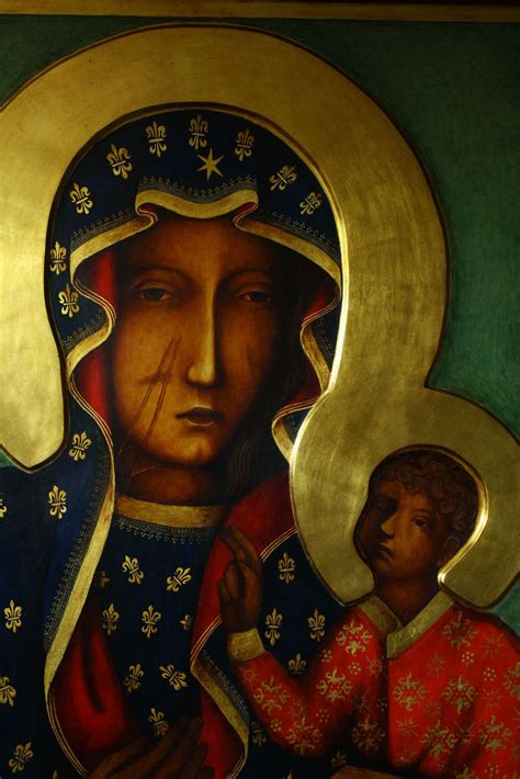 Matka Boska Cz Stochowska Kopia Ikony Pracownia Temper Mother Mary Images Madonna Art