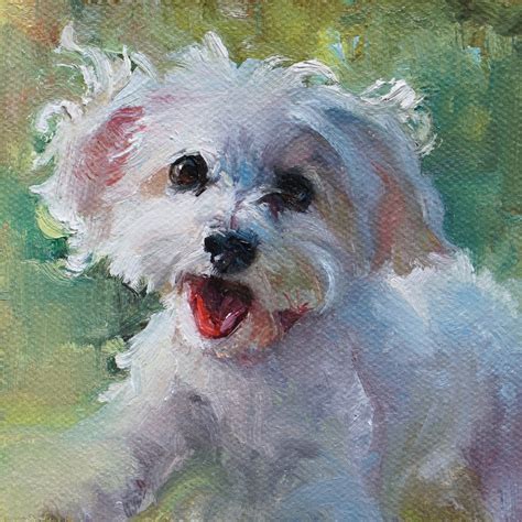 Great Gift Idea! • Fun Size • 4x4" framed custom pet portrait, $400 now