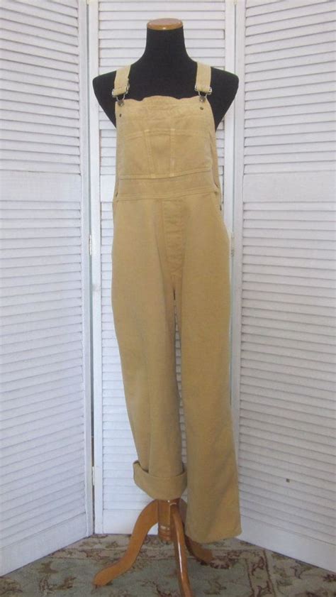 Vintage Overalls Mustard Yellow Bib Overalls Gold Dungaree Etsy