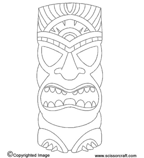 Tiki Mask Drawing Choose From Over A Million Free Vectors Clipart