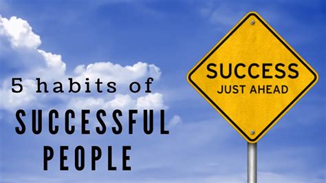 Five habits of successful people - YouTube