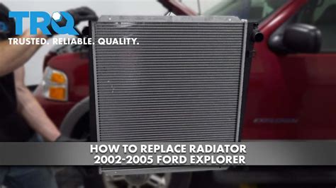 How To Replace Radiator 2002 2005 Ford Explorer Youtube