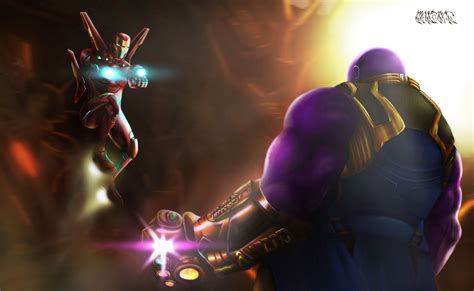 2160x3840 Iron Man Fighting Against Thanos Sony Xperia Xxzz5 Premium