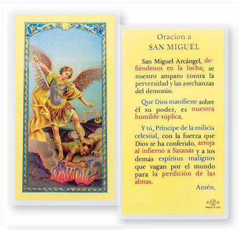 Oracion A San Miguel Arcangel Lpc National Shrine Of St Dymphna