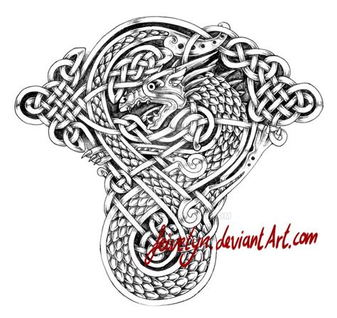 Celtic Dragon Viii Tattoo By Feivelyn On Deviantart