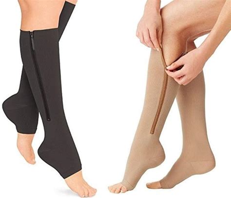 Zippered Compression Socks Support Stockings 20 30 Mmhg Best Compression Socks Sale