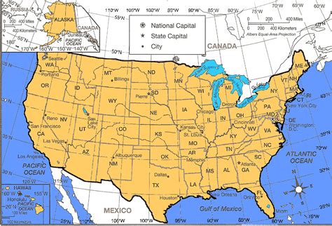 Latitude And Longitude Map Of The United States World Map