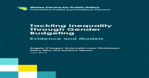 Pdf Tackling Inequality Through Gender Budgeting Tackling Inequality Through Gender