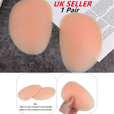 2pc Silicone Padded Bum Hip Buttocks Enhancer Butt Underwear Booty Shaper Lifter Ebay