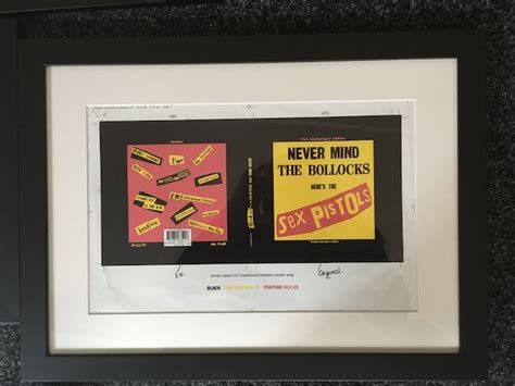 Sex Pistols Original Proof Artwork For Never Mind The Bollocks Album