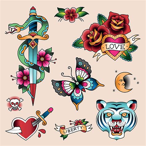Royalty Free Tattoo Clip Art Vector Images And Illustrations Istock