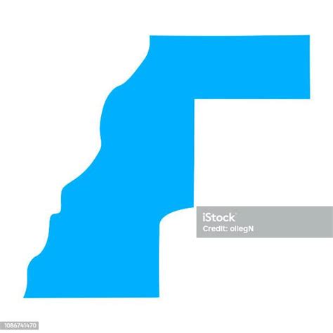Map Of Western Sahara Silhouette Of Map Of Western Sahara Vector