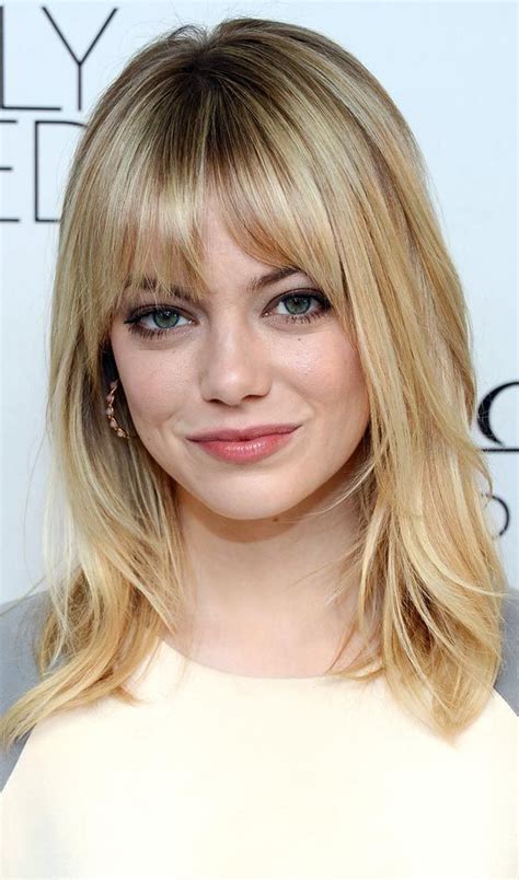 M S De Ideas Incre Bles Sobre Flequillo Cara Redonda En Pinterest Bangs Long Hair Round