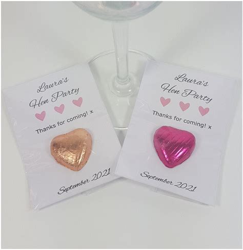 Personalised Hen Party Favours Custom Hen Do Favour Chocolate Etsy Uk Hen Party Favours