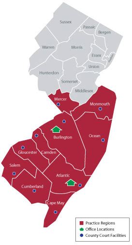 South Jersey Counties Map