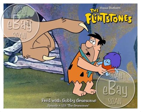 Rare Flintstones Cartoon Color Tv Photo Hanna Barbera Studios The