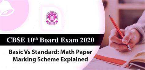 Cbse 10th Board Exam 2020 Basic Vs Standard Math Paper Marking Scheme Explained