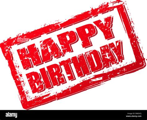 We Wish You A Very Happy Birthday Stamp Badge Vector Image Hot Sex