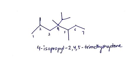 [solved] Draw The Structure Of 4 Isopropyl 2 4 5 Trimethylheptane Select Course Hero