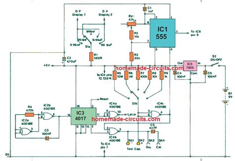 Digital Capacitance Meter Circuit Diagram Wiring Diagram