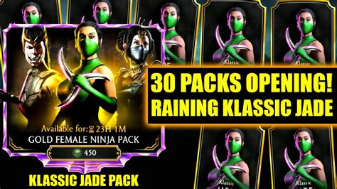 Mk Mobile Klassic Jade Pack Opening Mk Mobile Gold Female Ninja Pack