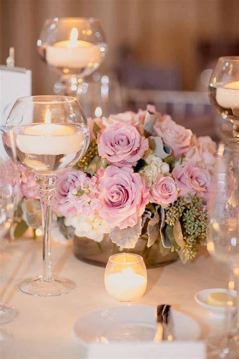 Top 20 Blush Pink Wedding Certerpieces Roses And Rings Part 2