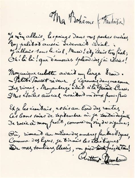 Je Est Un Autre Rimbaud Texte - poesie rimbaud