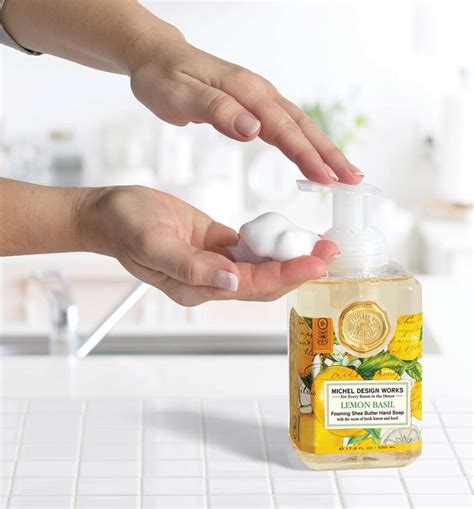 Lemon Basil Foaming Soap Hand Wash By Michel Design Works