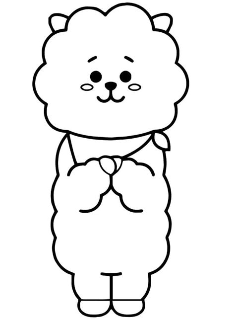 Dibujos De Bt21 Rj Para Colorear Para Colorear Pintar E Imprimir