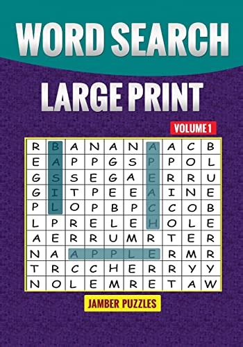 Word Search Large Print Volume 1 Puzzles Jamber 9781534764163