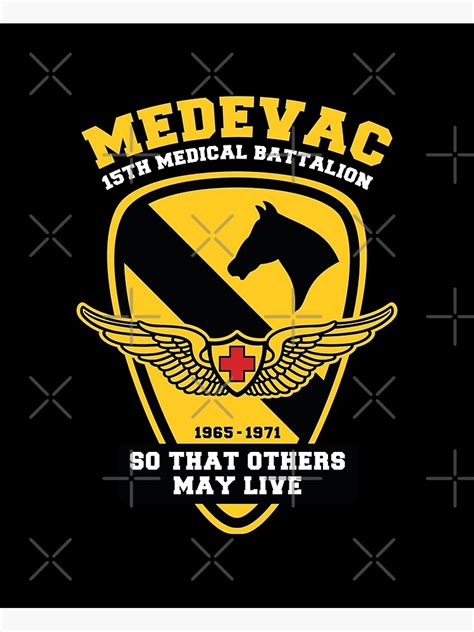Medevac 15th Medical Battalion 1st Cavalry Division Poster For