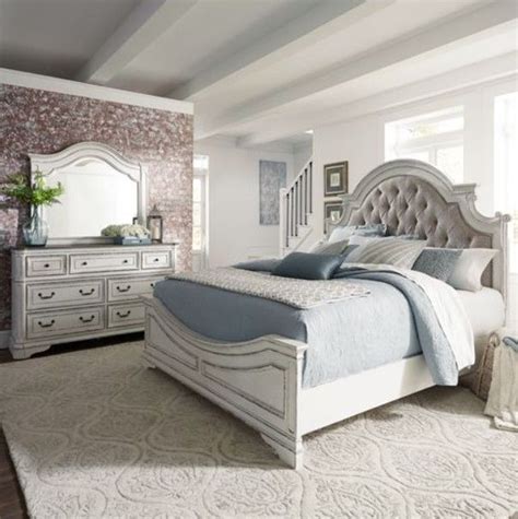 Liberty Magnolia Manor 3 Piece Antique White King Bedroom Set Bens