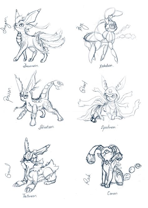 Print out this naganadel pokemon coloring sheet stop foolin. Fake Eeveelution Sketch by ShinyGazza on DeviantArt