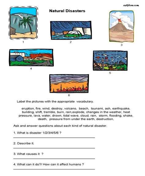 New format of pt3 speaking test was started on 2019. Natural disasters-vocabulary and speaking-activity