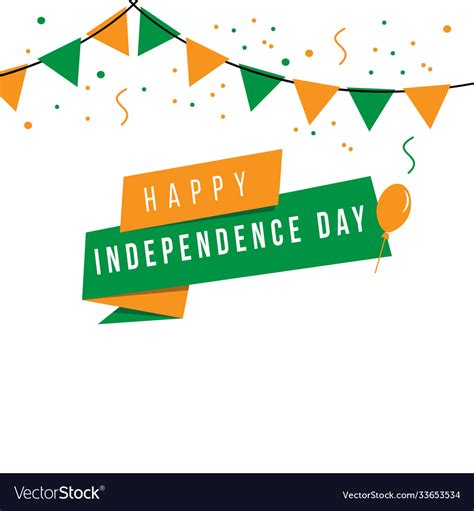 Happy Independence Day Template Design Royalty Free Vector