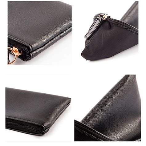 Promotional Wholesale Soft Pu Leather Zipper Bank Deposit Bag Buy