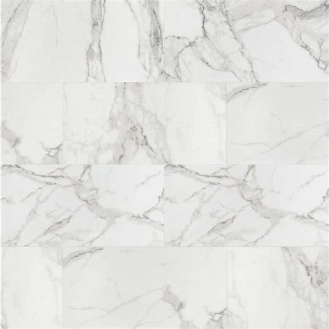 Msi Crystal Bianco 12 In X 24 In Polished Porcelain Floor And Wall