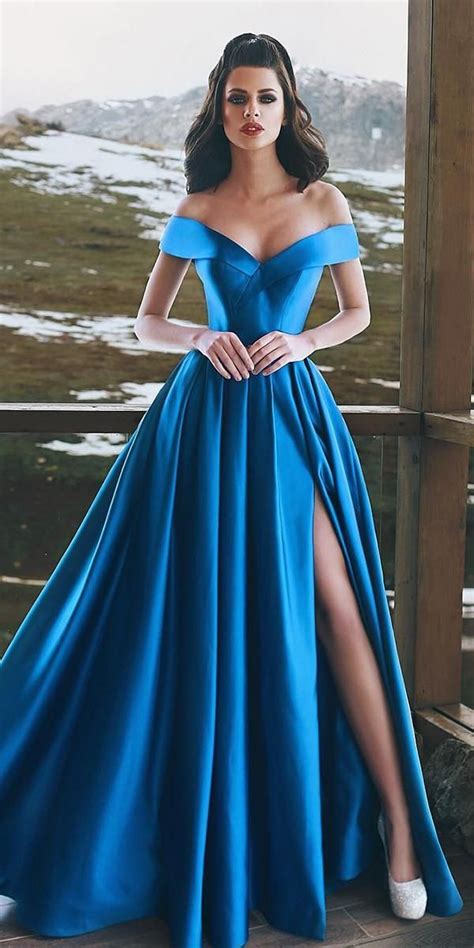 Sequin evening dresses royal blue mermaid formal dress rhinestones beaded cap sleeve floor length evening gown wedding guest dress. 18 Dreamy Blue Wedding Dresses To Inspire (With images ...