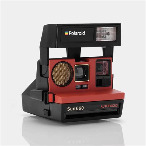 Polaroid 600 Sun660 Autofocus Poppy Instant Film Camera Retrospekt