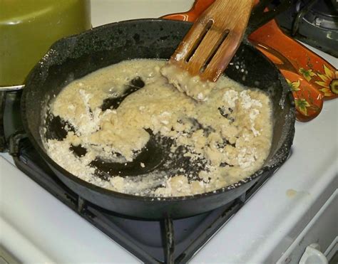 In a medium skillet melt butter with peanut oil, add flour, and slowly brown to a dark golden brown (you need to keep an. Gramma's in the kitchen: Water Gravy - Ma's good cookin'!