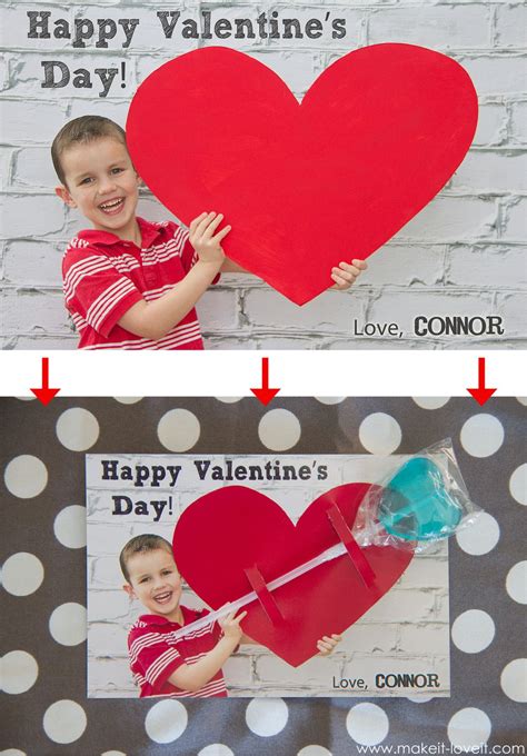 Create personalised valentine's cards with your own photos! Personalized Valentine Cards…with a little treat ...