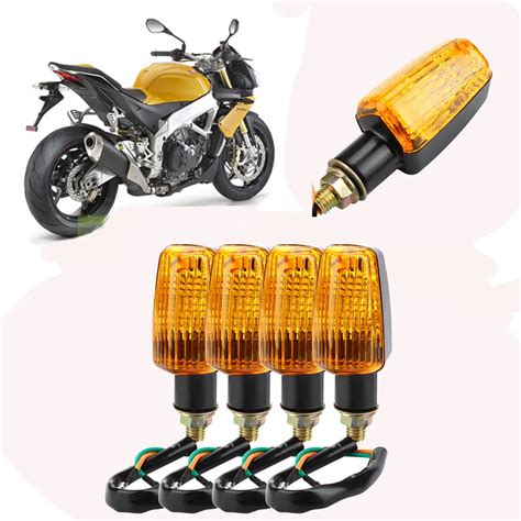 4 X Universal Motorbike Motorcycle Turn Signal Indicators Turning