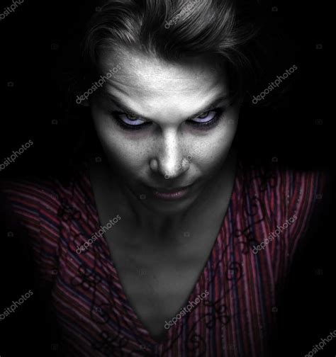 Scary Spooky Evil Woman Stock Photo By ©dundanim 84316036