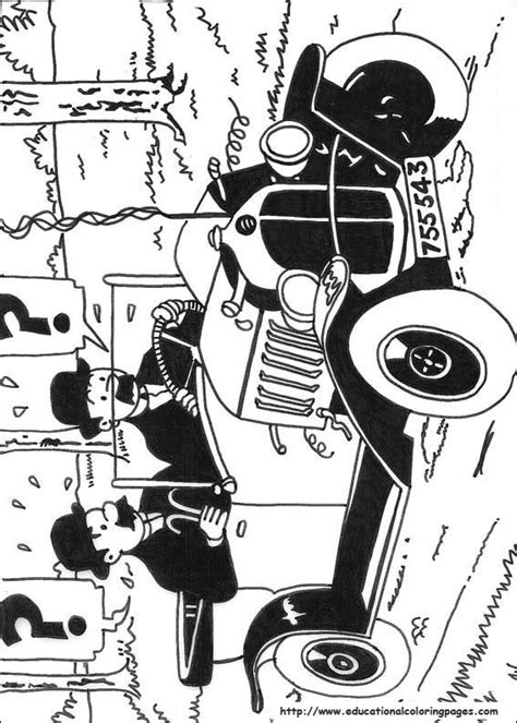 Tintin Coloring Pages - Educational Fun Kids Coloring Pages and