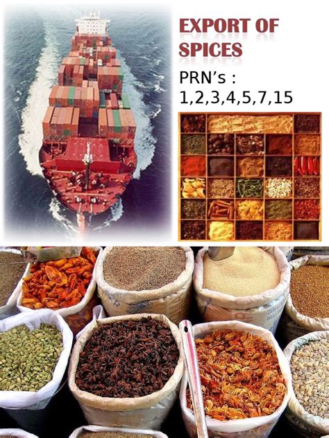 Spices Export From India Pdf Spice Retail